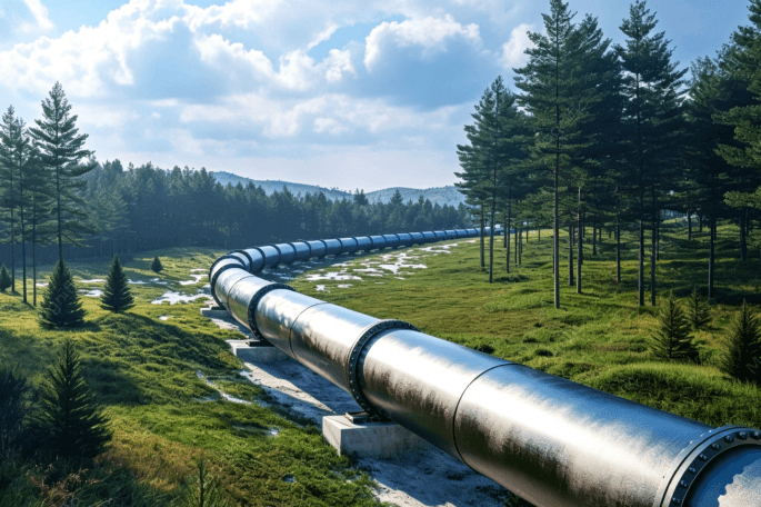 Natural Gas Pipeline located outdoors
